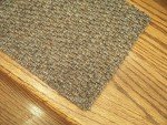 Berber Beige Gray Carpet Stair Treads - 15 Pack
