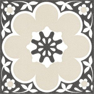 Black Daphne Peel & Stick Vinyl Floor Tiles