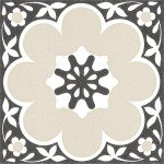 Black Daphne Peel & Stick Vinyl Floor Tiles