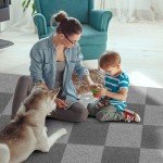 Peel and Stick Carpet Tiles - 10 Pack 12”x12”
