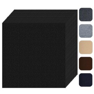 Self-Adhesive Peel and Stick Carpet Tiles - 10 Pack