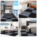 Self-Adhesive Peel and Stick Carpet Tiles - 10 Pack