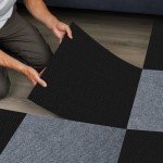 Self-Adhesive Peel and Stick Carpet Tiles - 10 Pack
