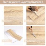 Waterproof Peel and Stick Vinyl Floor Tiles (20 PCS)