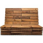 Interlocking Acacia Wood Deck Tiles for Patio