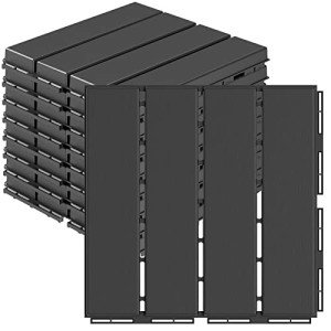 Goovilla Waterproof Interlocking Deck Tiles, 9 Pack