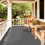 Goovilla Waterproof Interlocking Deck Tiles, 9 Pack