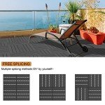 Goovilla Waterproof Interlocking Deck Tiles, 9 Pack
