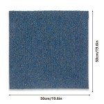 20 Pack Blue Carpet Floor Tiles - 20x20 Inch