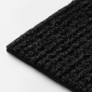 FunStick 5 Black Carpet Tiles, Peel and Stick