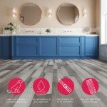 Lucida Surfaces Peel and Stick Vinyl Flooring Tiles