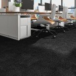 FunStick 5 Black Carpet Tiles, Peel and Stick