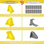 40PCS Yellow Flooring Spacers for Hardwood & Laminate