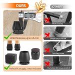 Silicone Chair Leg Floor Protectors - 24 Pack