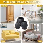 Silicone Chair Leg Floor Protectors - 24 Pack