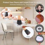 Silicone Chair Leg Floor Protectors - 24 Pack