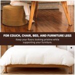 Rubber Caster Cups with Anti-Slip Grip - Set of 8