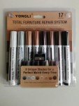 17-Piece Furniture Repair Kit with Wax Markers