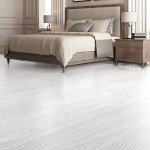 White-Washed Peel and Stick Vinyl Floor Tiles 12-Pack