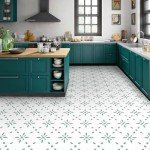 Peel & Stick Vinyl Floor Tiles - Light Green 10 Pack