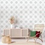 Peel & Stick Vinyl Floor Tiles - Light Green 10 Pack