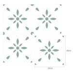 Peel & Stick Vinyl Floor Tiles - Light Green 10 Pack