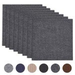 Self-Adhesive Carpet Tiles 30.5cm Dark Gray (20 Pack)