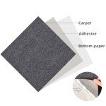 Self-Adhesive Carpet Tiles 30.5cm Dark Gray (20 Pack)