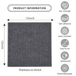 Self-Adhesive Carpet Tiles 30.5cm Dark Gray (20 Pack)
