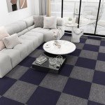 Self-Adhesive Carpet Tiles 30.5cm Dark Gray (20 Pack)