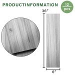 Vinyl Peel and Stick Floor Tiles - 12-Pack