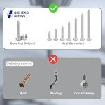 110 PCS Stainless Steel Phillips Wood Screw Set