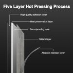 Natural Grey Peel and Stick Floor Tiles - 70 PCS