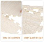 Nisorpa 97 Sq. Ft Wood Grain Foam Tiles