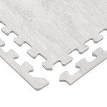 Farmhouse Wood Grain Foam Floor Mats - 24 Sq Ft