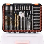 112-Piece Impact Drill Bit Set for Versatile Drilling