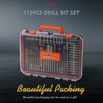 112-Piece Impact Drill Bit Set for Versatile Drilling