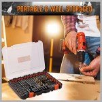 112-Piece Impact Drill Bit Set for Versatile Drilling
