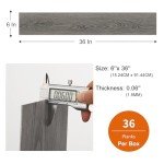 Mysflosy Waterproof Peel and Stick Vinyl Planks