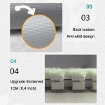 12-Piece Soft Shaggy Interlocking Carpet Tiles