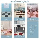 12-Piece Soft Shaggy Interlocking Carpet Tiles