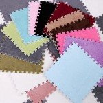 12-Piece Soft Shaggy Interlocking Carpet Tiles