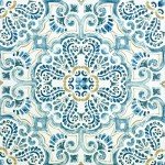 Fontaine Blue Peel & Stick Floor Tiles