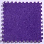 Purple EVA Foam Interlocking Carpet Tiles, 16 Sq Ft