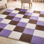 Purple EVA Foam Interlocking Carpet Tiles, 16 Sq Ft