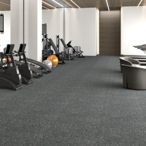 Peel and Stick Grey Carpet Tile Squares - 4 Pack