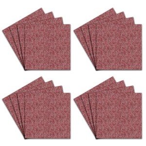 Removable Non-Adhesive Floor Tiles - Rose 16 Pack