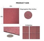 Removable Non-Adhesive Floor Tiles - Rose 16 Pack