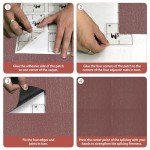 Removable Non-Adhesive Floor Tiles - Rose 16 Pack