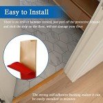 Self-Adhesive Floor Transition Strip, Light Brown, 10ft